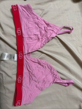 UGG Pink Bralette with Red Logo Elastic
